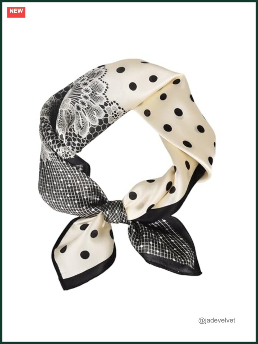 100% Mulberry Silk Square Neck Scarf Neckerchief